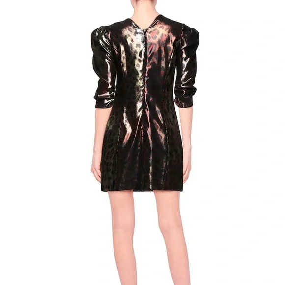 NEW $2,825 POP Animal PRINT VERSACE MINI LEOPARD DRESS 8 46 - Picture 8 of 16